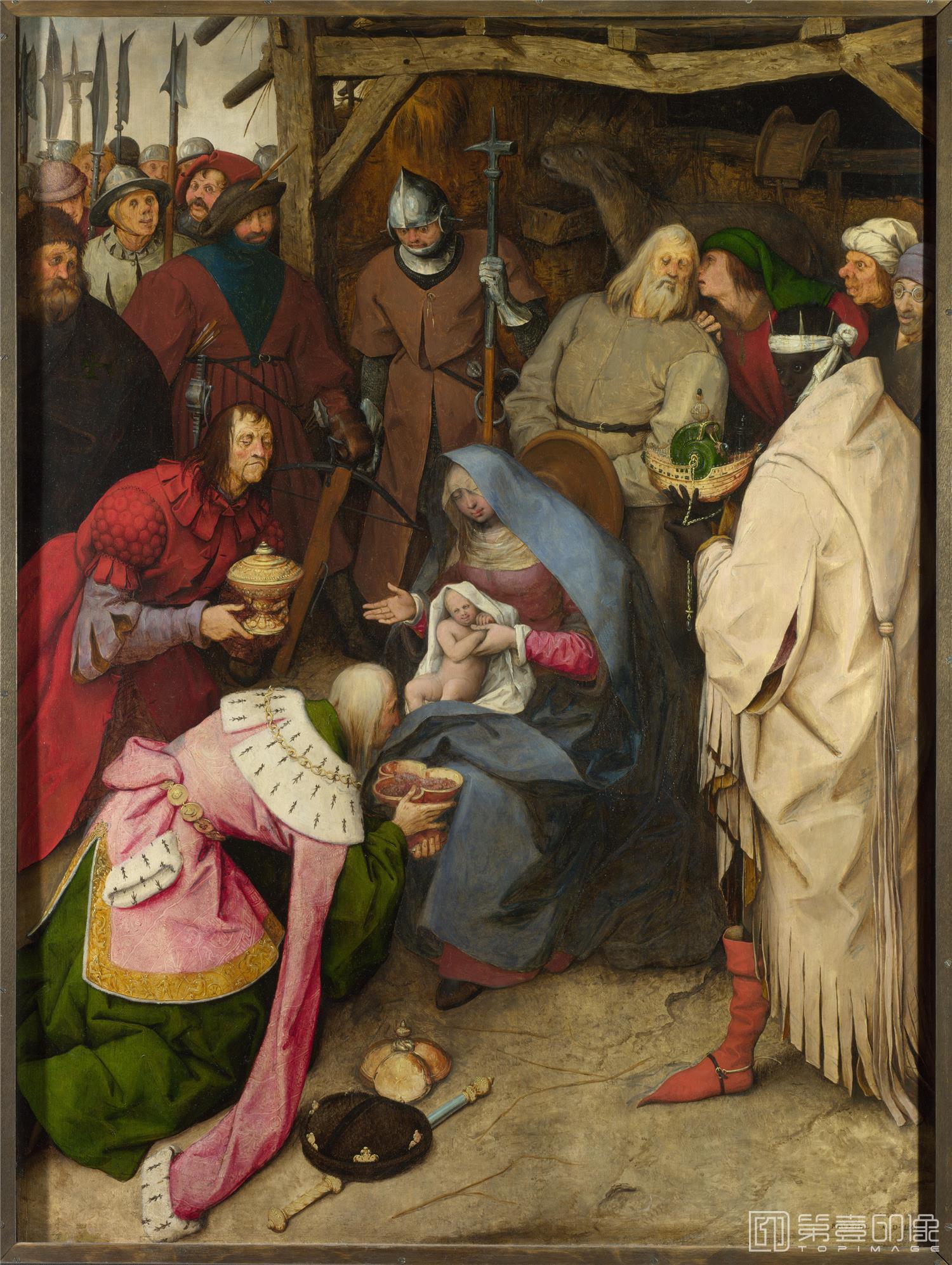 油画-大英博物馆藏画-Pieter Bruegel the Elder - The Adoration of the Kings-1987